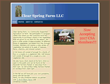 Tablet Screenshot of clearspringfarm.net